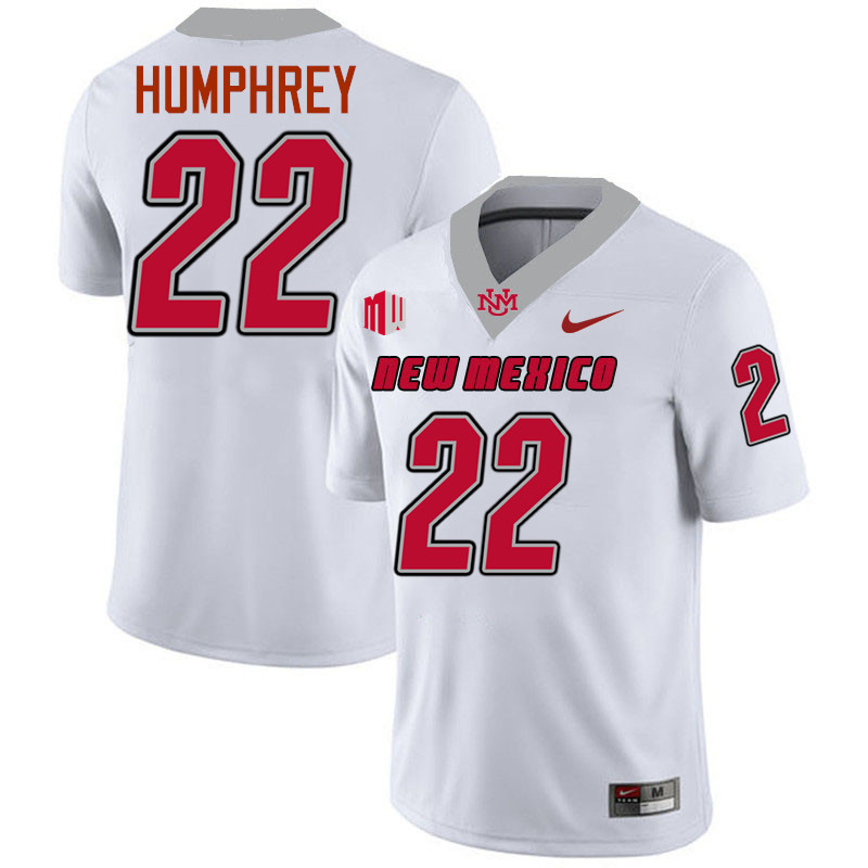 Scottre Humphrey UNM Lobos Jersey,New Mexico Lobos Football Jersey,Uniforms-White